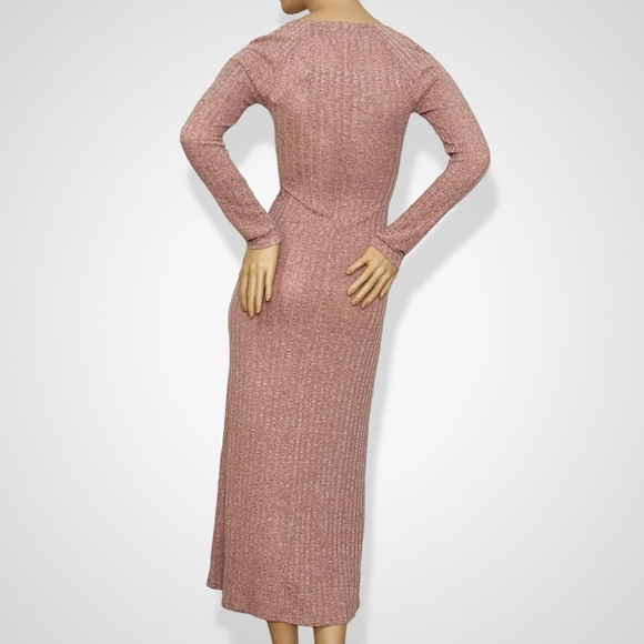 REFORMATION Lemon Knit Dress - Salmon - Picture 4 of 7